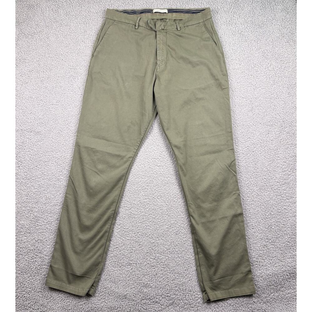 Luca Faloni Pants Mens 30x30 Green Summer Chino Made In Italy Tag 32